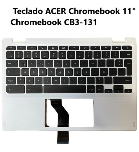 Teclado Acer Chromebook N15q10 Acer Cb3-131 Blanco Cb3 131
