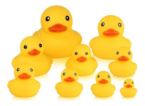 Mini Lindos Patos De Baño De Goma Amarillos 50 Piezas 2024