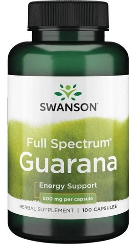 Guaraná De Espectro Completo 100 Caps 500 Mg Sw