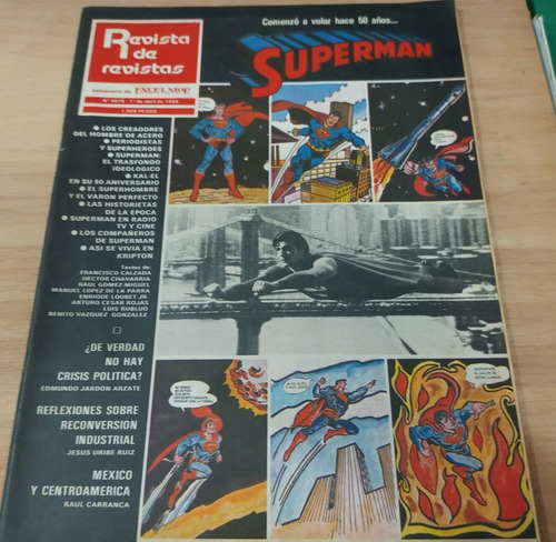 Revista De Revistas Excelsior 1988 Especial De Superman