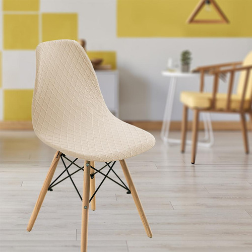 2 Cubierta De La Silla Del Comedor De La Sala De Estar Beige