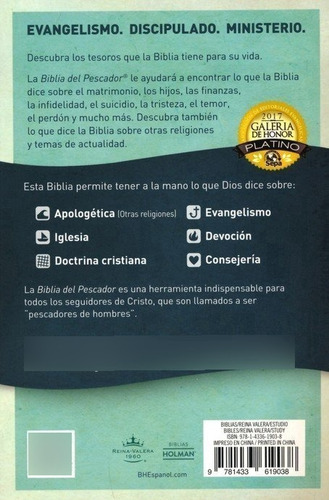 Biblia Rvr1960 Del Pescador Edición Ministerio