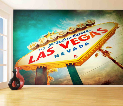 Papel De Parede Turismo Viagens Las Vegas 4,5m² Ntr69