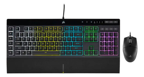 Combo Teclado Y Mouse Corsair K55 Rgb Pro + Katar Pro