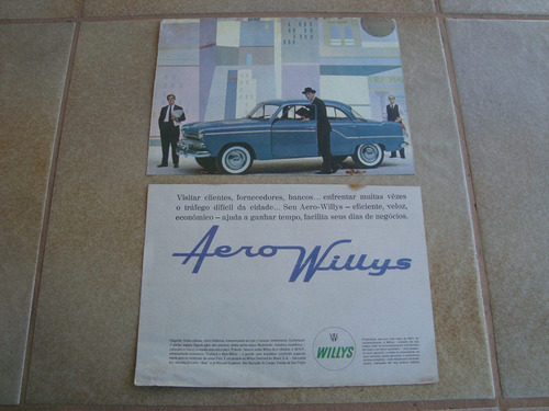 Propaganda Antiga Aero Willys 1961 Bola Ford 6cc Itamaraty 3