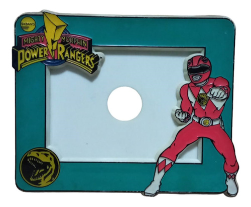 Portaretratos Mighty Morphin Power Rangers Rojo, 11.5 X 9cm 