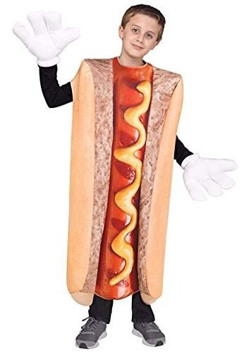 Photoreal Hot Dog Costumes Food Wiener Unisex Child Boys Gir