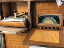 Comprar Mueble Combinado Radio Y Tocadiscos Retro\u002Fvintage Amarillo