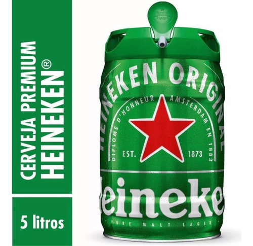 Barril Heineken De Chopp 5 Litros Original