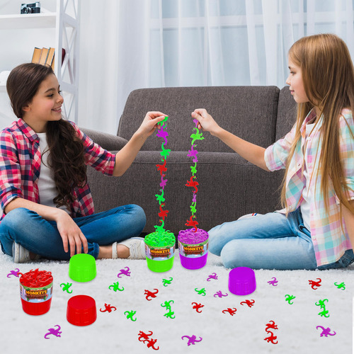 Juego Barrel Of Monkeys Con 3 Barriles Y 30 Monos