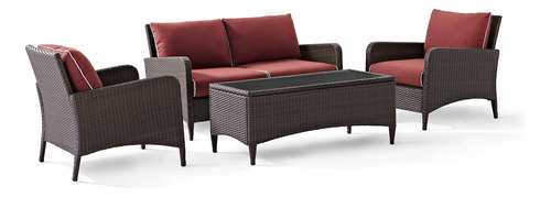 Crosley Furniture Ko70028br-sg Kiawah - Juego De Conversacio