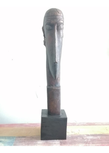 Escultura En Bronce  Homme  De Amedeo Modigliani 