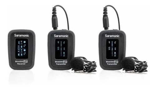 Micrófonos Saramonic Blink500 Pro B2 Condensador Omnidireccional color negro