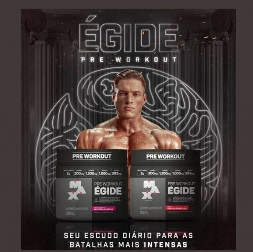 Égide Pre-workout 300g Max Titanium Sabor Frutas Silvestres Frutas Silvestres