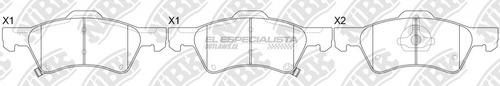 Pastillas De Freno Dodge Caravan 3.3 2003 Nibk Delantera