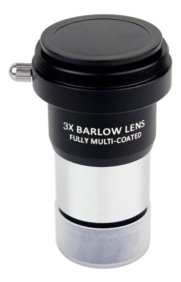 plata Celestron 93436 luminosa lente Barlow 2.5x de 2 pulgadas 