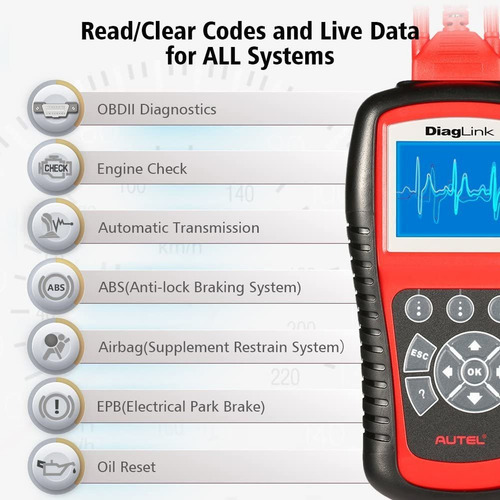 Autel Obdii Obd2 Code Reader Diaglink (diy Version Of Md802)