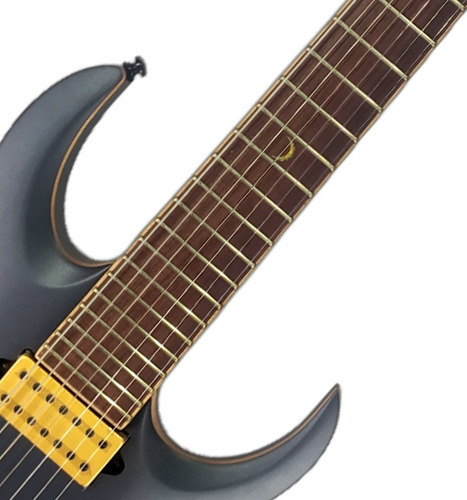 Guitarra Elétrica Ibanez 7 Cordas Jbm27 Jake Bower Signature Cor Preto Orientação Da Mão Destro