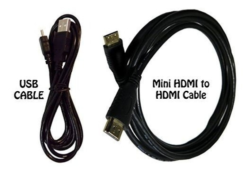 Cable Hdmi Para Canon Eos Sl2 Dslr Camara Mas Cable Usb  Alt