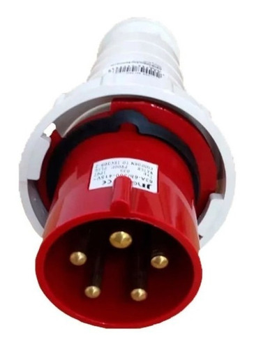 Plug Industrial 3p+t+n 63a 380v 6h Vermelho 035 - Jng