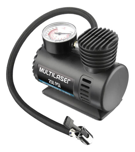 Compresor de aire mini eléctrico portátil Multilaser AU601 60W 12V negro