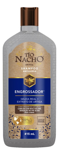 Shampoo Tio Nacho Engrossador 415ml Mais Volume Dos Cabelos