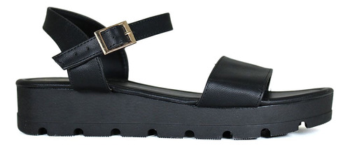 Sandalias Casuales Mujer Plataforma Alta Gruesa Negro 431