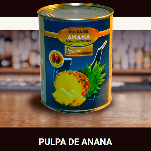 Imagen 4 de 4 de Pulpa De Ananá Stapler Lata X 880 G