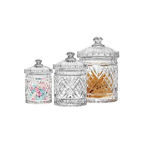 Canister Set, Crystal Canisters Food Storage Jars - Dub...
