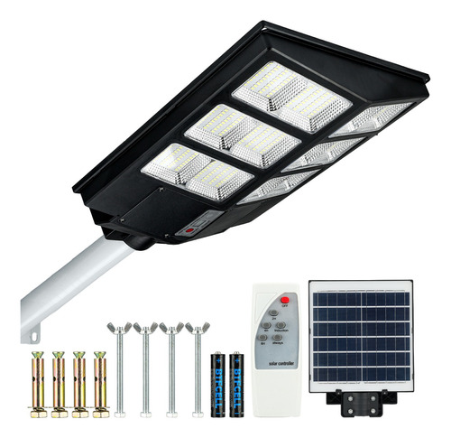 Lámpara Led Solar Exterior 1500w Con Control Remoto Y Sensor