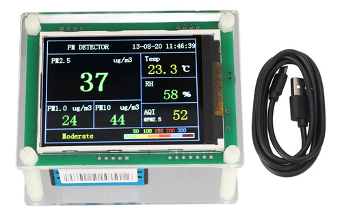 Detector Pm2.5 Monitor De Calidad Del Aire Interior Pm1.0 Pm