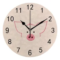 Comprar Reloj De Pared Para La Sala De Estar Decoración Lindo Pig Be