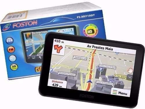 Gps Automotivo Foston Fs-3d710 Tv Digital Tela 7 