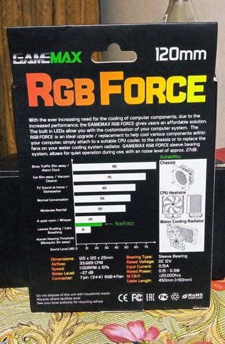 Juego 3 Ventiladores Gamemax Rgb Force 120mm Nuevos