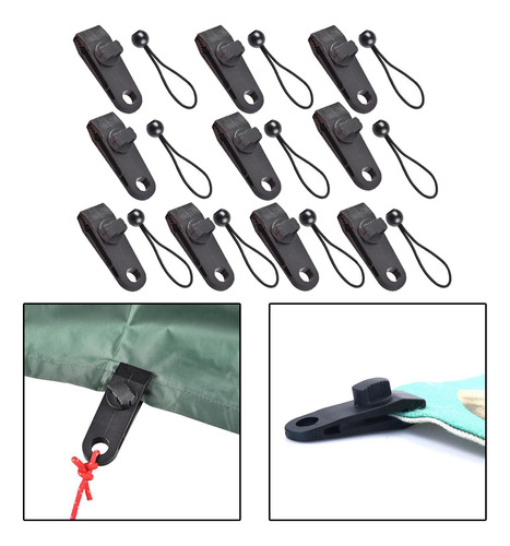10 Juegos Resistentes Lona Cable De Bola De Clip 3x8x2.5cma
