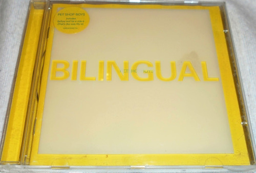 Cd Pet Shop Boys / Bilingual Made In Holland