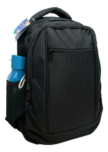 Mochila Escolar Trabalho Toda Preta Resistente E Espaçosa * Cor Preto