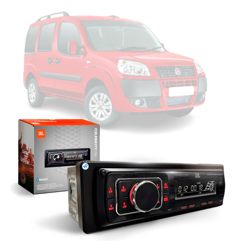 Aparelho Som Mp3 Rádio Am Fm Bt Usb Sd 4x20w Fiat Doblo 