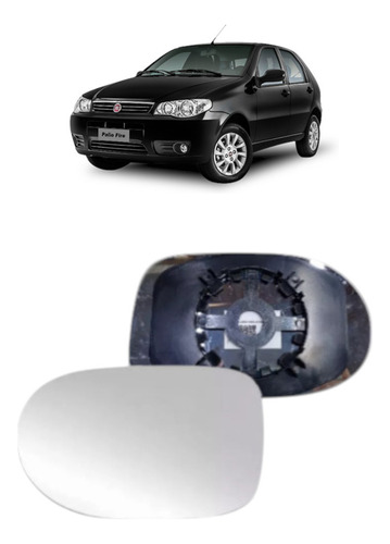 Lente Espelho Retrovisor Palio Fire 11 A 17 Com Base