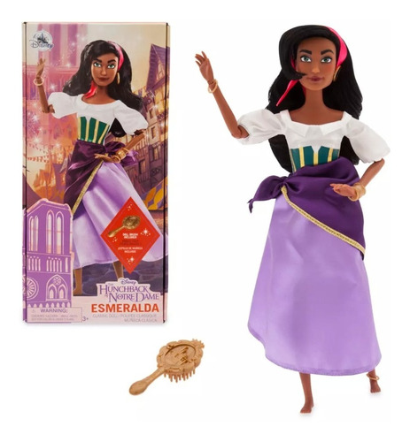 Disney Store Muñeca Esmeralda Clasica Con Peine 2022