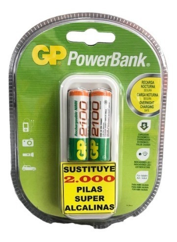 Cargador De Pilas Con Pilas  Power Bank Gp Cod: 4045998