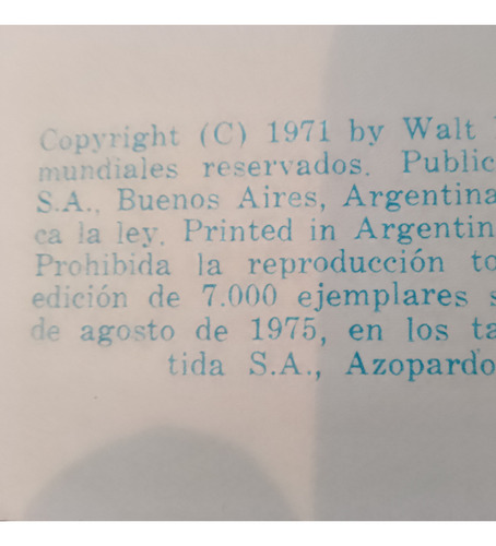 Tribilin- Walt Disney- 1971 Historia Completa De Su Vida (Usado)
