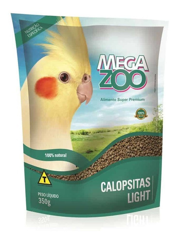 Ração Megazoo Para Calopsitas E Periquitos Light - 350g