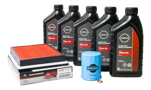 Kit De Afinacion Con 5 Aceites 20w-50 Original Nissan Tsuru