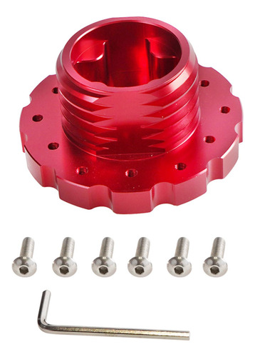 Adaptador De Conexión De Volante De Juego Rojo 90mm Rojo