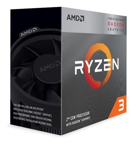 Imagen 1 de 3 de Procesador Amd Ryzen3 3200g/socket Am4/4.0 Ghz Tienda Fisica