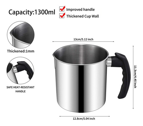Candle Pouring Pot, 44 Ounce, For Melting Candles