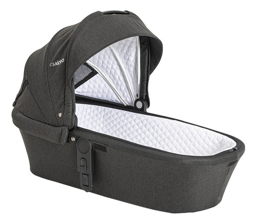 Carrinho De Bebê Moisés + Bebê Conforto + Base Preto Kiddo
