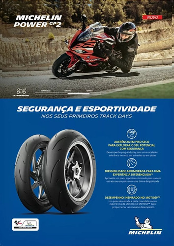 Pneu Traseiro Michelin Power Gp 2 190/50 Zr17 (73 W) Tl