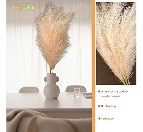 Hierba De Pampas Falsa Artificial Grande, 47 /120cm Paquete